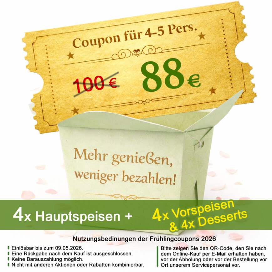 Jade Aktion 01 – Coupon für 4-5 Pers.