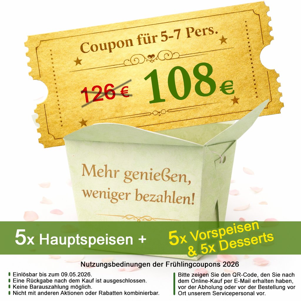Jade Aktion 01 – Coupon für 5-7 Pers.